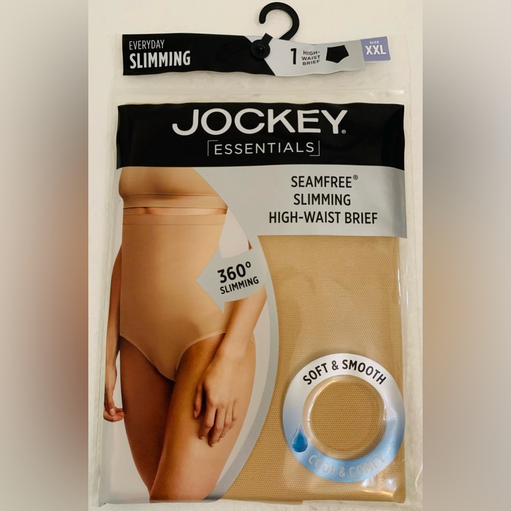 Jockey Essentials 2XL (XXL) Women's Slimming High Waist Brief Light